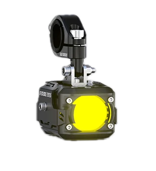 Faro auxiliar Future Eyes F150 Pro negro con luz amarilla, imagen oficial candidata