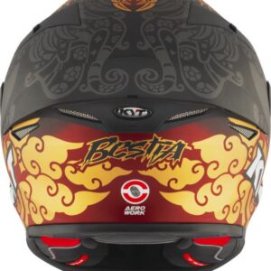Vista posterior candidata del KYT TT-REVO Enea Indonesia Replica 2023 Matt