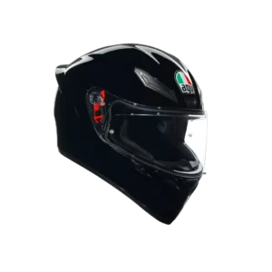Vista angular oficial del AGV K1 S negro; imagen candidata para la versión negro mate liso