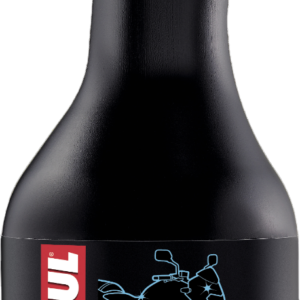 Botella negra Motul MC CARE E2 Moto Wash de 1 litro sobre fondo transparente