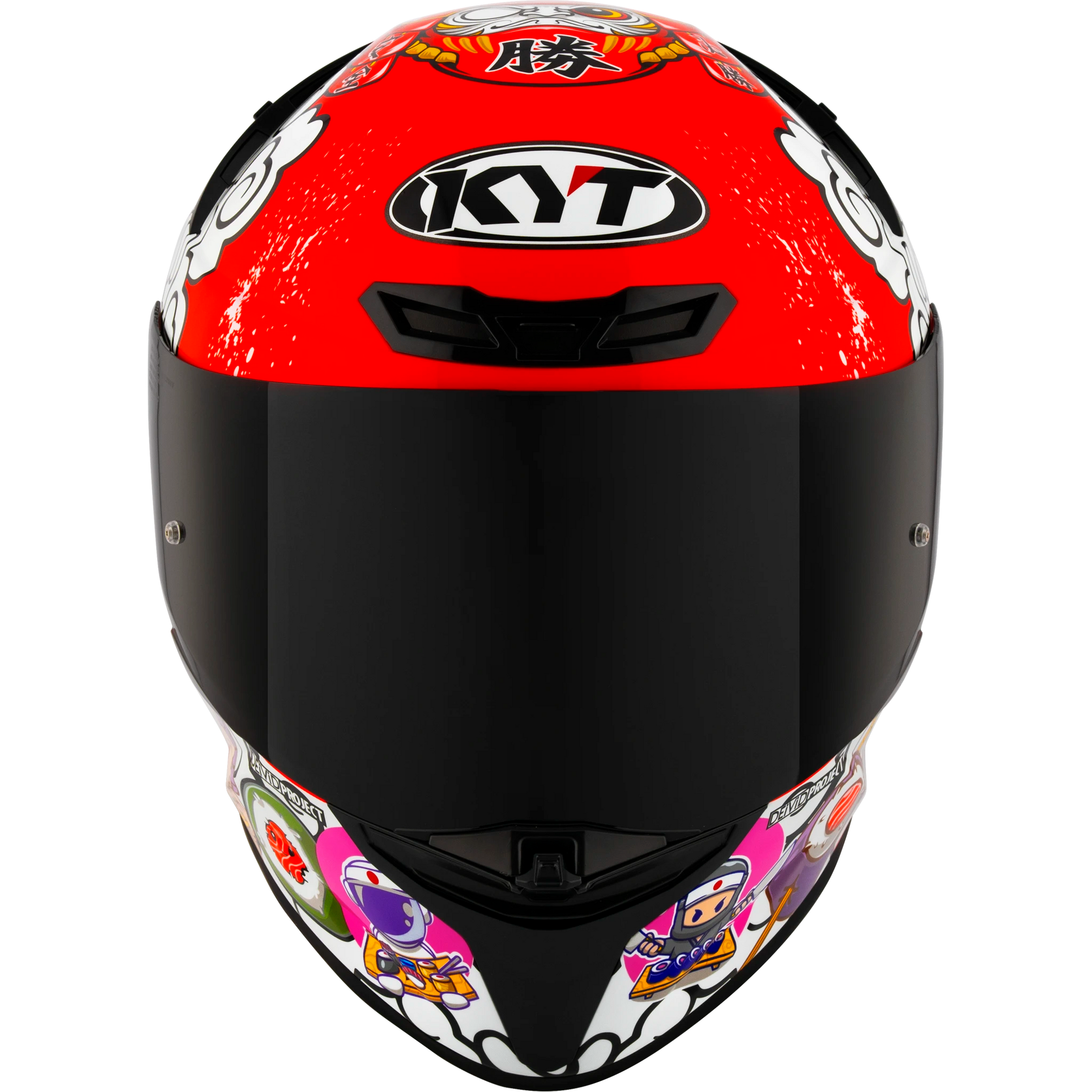 Vista lateral oficial del casco KYT TT-REVO Sushi Time