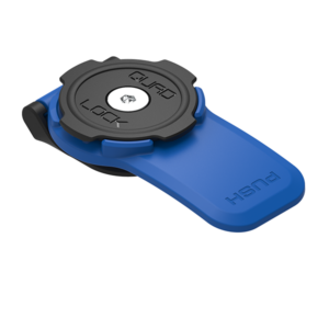 Cabezal Quad Lock 360 Lever Head de palanca azul sobre fondo blanco