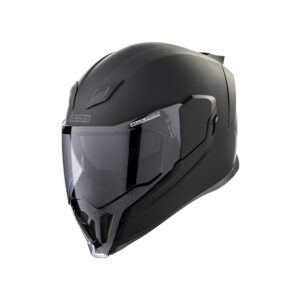 Casco integral ICON Airflite Dark negro mate con visor oscuro
