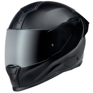 Casco integral Nexx SX.100R negro mate, vista lateral sobre fondo blanco