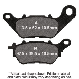 Pastillas de freno EBC FA662HH Double-H sinterizadas, formas A y B