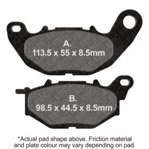 Pastillas de freno EBC FA663HH Double-H sinterizadas, formas de referencia A y B
