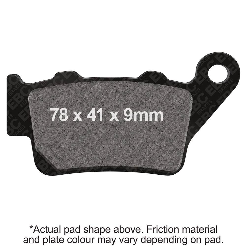 Pastillas de freno EBC FA208R traseras